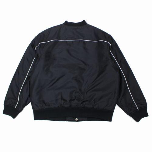 Supreme / 20AW/Contrast Script Varsity Jacket/スタジャン/M/ポリエステル/BLK Supreme シュプリーム 20AW Contrast Script Varsity Jacket サテン