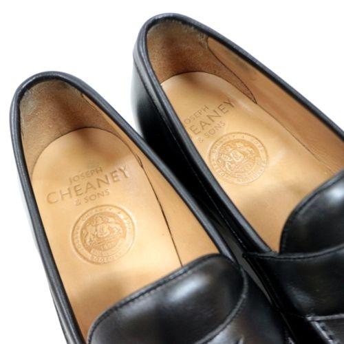 JOSEPH CHEANEY ジョセフ チーニー HUDSON BLACK CALF レザー