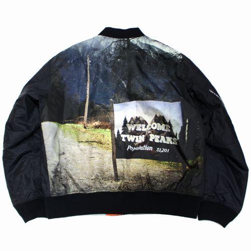 て*ん様 UNDERCOVER TWINPEAKS ジャケット アンダーカバー UNDERCOVER アンダーカバー 24AW 後TP 総柄 Nyタフタ MA-1 ジャケット