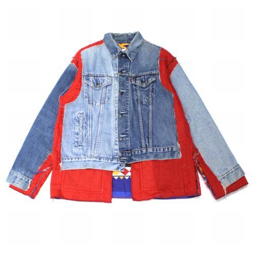 Rebuild by NEEDLES リビルド バイ ニードルズ 22AW Jean Jacket / Rug - Covered ...