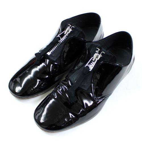 イ*プ様 undercover 25ss UC1E4H01 UNDERCOVER アンダーカバー 25SS エナメルレザー センターZIP シューズ