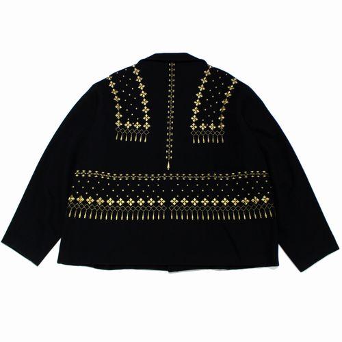 92aw Yohji Yamamoto POUR HOMME 金刺繍 ジャケット Yohji yamamoto POUR HOMME ヨウジヤマモト プールオム 92AW 金刺繍