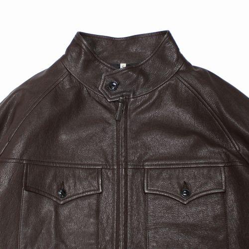 CCU シーシーユー 25SS STAND COLLAR BLOUSON ゴートレザー スタンド