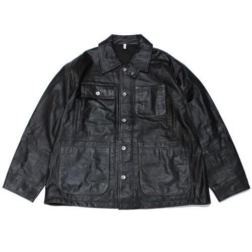 サイズ【2】CCU シーシーユー 24AW/ CHORE JACKET CCU シーシーユー 24AW CHORE JACKET レザー チョアジャケット 2