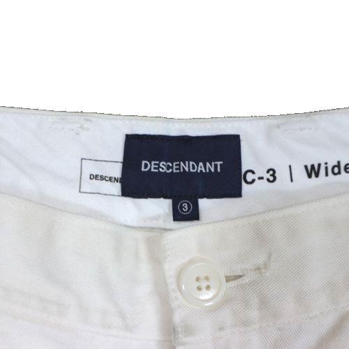 DESCENDANT ディセンダント 24SS DC-3 ORGANIC COTTON TWILL TROUSERS