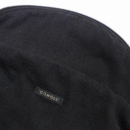 COMOLI コモリ 25SS シルクネップ ウエストバッグ ブラック : unstitch 