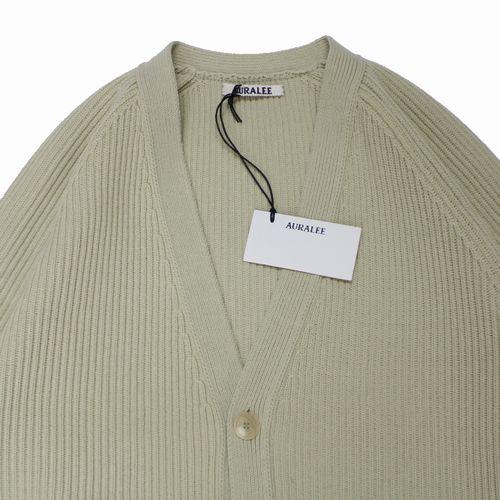AURALEE オーラリー 24AW WOOL RIB KNIT CARDIGAN カーディガン 3