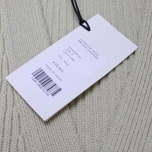 AURALEE オーラリー 24AW WOOL RIB KNIT CARDIGAN カーディガン 3
