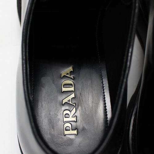 PRADA プラダ ダイアパソン オペークブラッシュドレザーシューズ 10.5