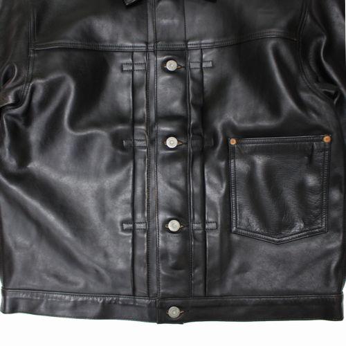 BONCOURA（ボンクラ）Leather Jacket 1st black BONCOURA ボンクラ Leather Jacket 1st レザージャケット 38 ブラック