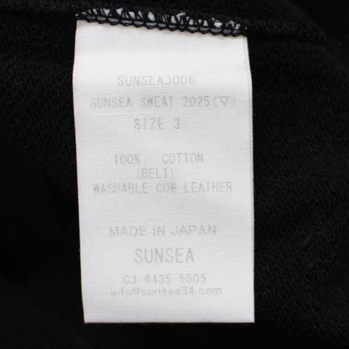 SUNSEA サンシー 30th 25SS SWEAT 2025 スウェット 3 ブラック