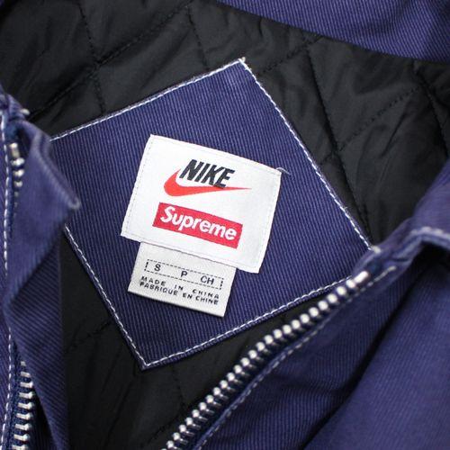 Supreme × NIKE Double Zip Quilted Work Jacket ジャケット S