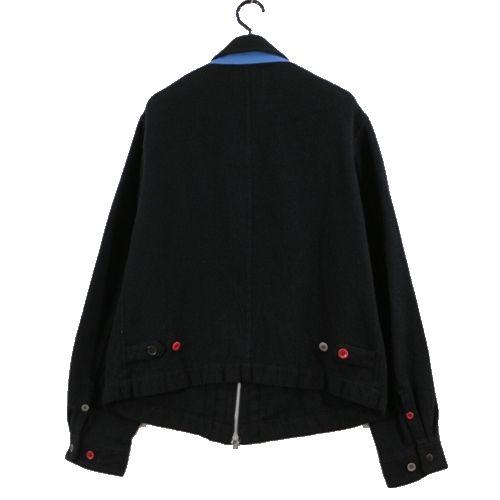 UNDERCOVER 23AW ナイロン混縮絨ジップアップウールブルゾン UNDERCOVER 23AW ナイロン混縮絨ジップアップウールブルゾン