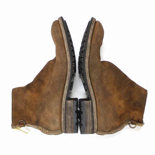 UNDERCOVER × GUIDI 25SS ハトメBACKZIP ANKLE SHORT BOOTS ブーツ 44