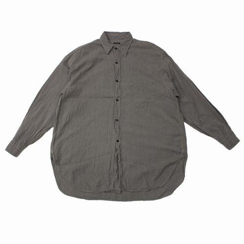 【COMOLI】24SS ヨリ杢ワークシャツ GRAY/3 COMOLI コモリ 24SS ヨリモク ワークシャツ 3 グレー : unstitch Yahoo