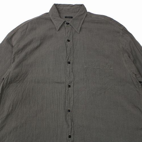 COMOLI コモリ 24SS ヨリモク ワークシャツ 3 グレー : unstitch Yahoo