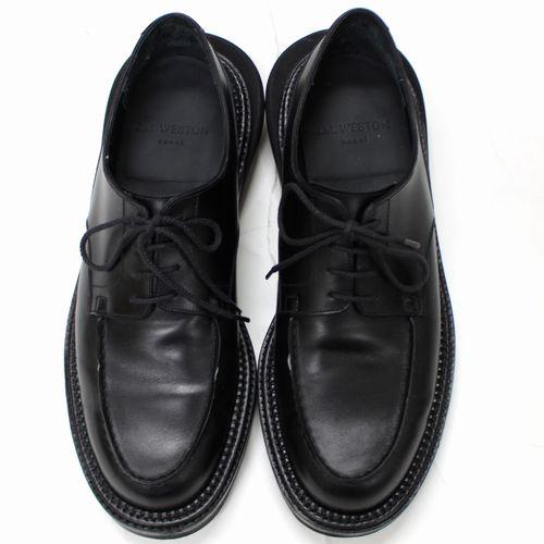 sacai プラットフォームダービーシューズ sacai プラットフォームダービーシューズ sacai Black Faux-Fur Derbys