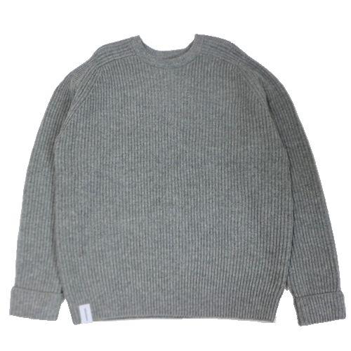 DESCENDANT ディセンダント 24AW CLAM CREW NECK KNIT ニット 3 グレー