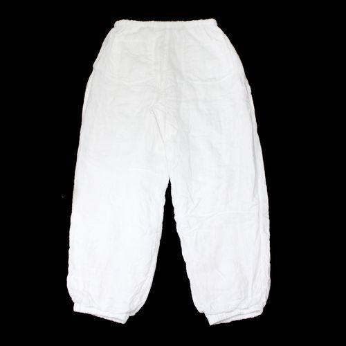 COMOLI コモリ 24SS リネンWクロス ドローストリングパンツ 2 ホワイト