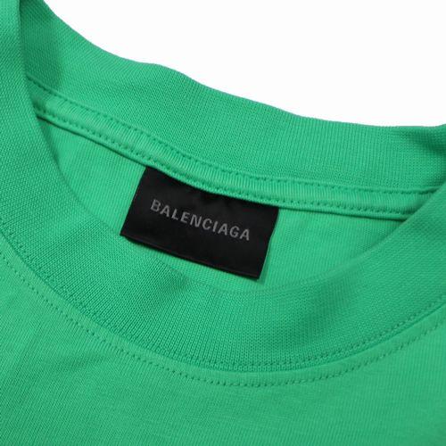 BALENCIAGA バレンシアガ キャンペーンロゴTシャツ S グリーン