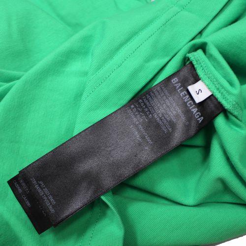 BALENCIAGA バレンシアガ キャンペーンロゴTシャツ S グリーン