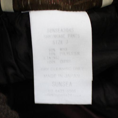 SUNSEA サンシー 30th SHRINKAGE PANTS パンツ 3 ブラウン : unstitch