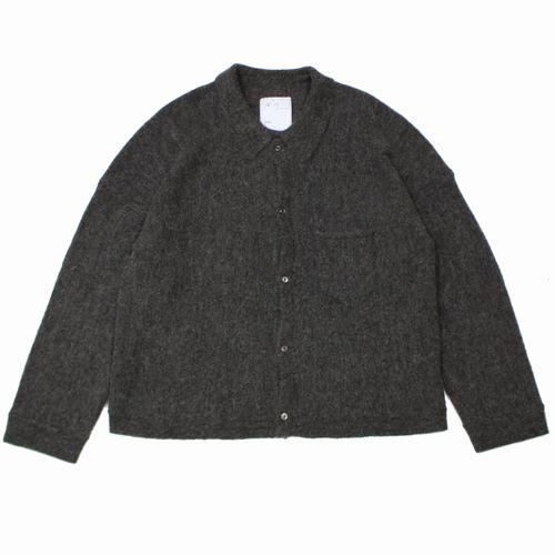 25aw アンセルムANCELLM KIMONO KNIT SHIRT 2 ANCELLM アンセルム 25AW KIMONO KNIT SHIRT ニットシャツ 2 ブラウン