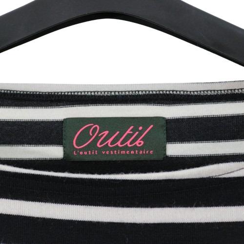OUTIL ウティ TRICOT AAST WOOL バスクシャツ ニット 3 ブラック