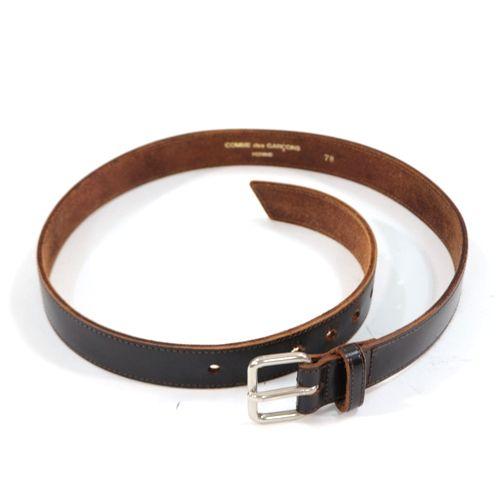 COMME des GARÇONS レザー ベルト ブラウン COMME des GARCONS HOMME コムデギャルソンオム レザーベルト 78