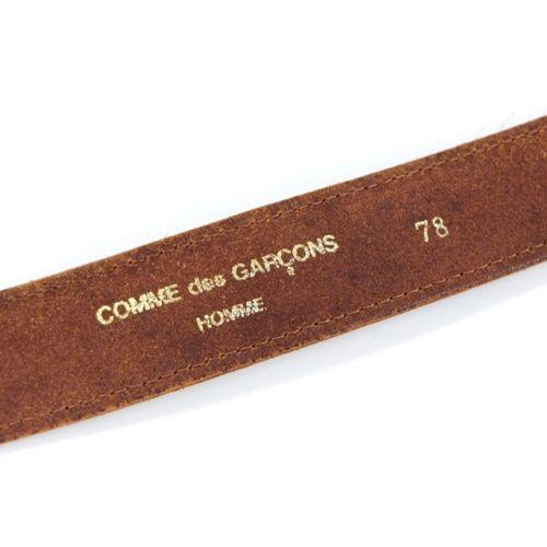 良品　COMME des GARCONS HOMME レザーベルト　ブラウン 中古・古着通販】COMME des GARCONS (コムデギャルソン) レザーベルト