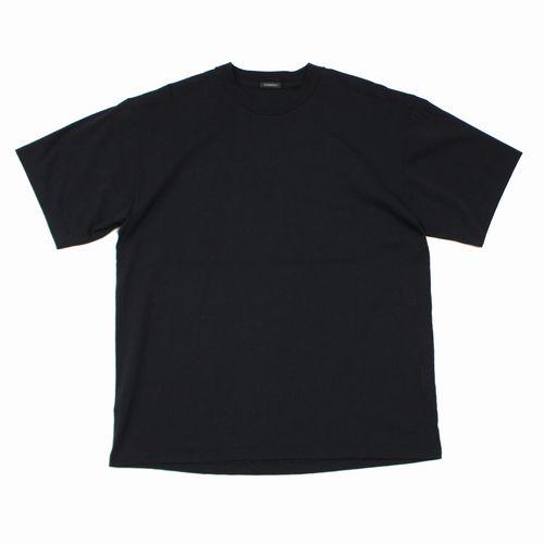 COMOLI コモリ 25SS コットンジャージ 半袖Tシャツ 2 ブラック