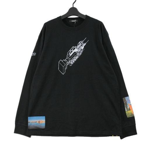 A18803 美品 アンダーカバー 23SS ミニ裏毛レイヤードスリーブフーディ 23SS】 UNDERCOVER アンダーカバー Nyタフタ袖ZIP切替MA-1 PF TDSOTM