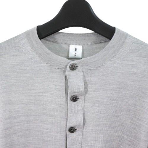 MEIAS メイアス 24SS SILK HENLEY NECK PULL OVER シルクヘンリー