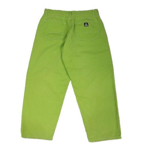 CUP AND CONE カップアンドコーン CC Baggy Cotton Drill Jeans - Lime