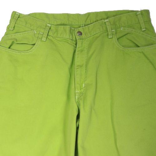 CUP AND CONE カップアンドコーン CC Baggy Cotton Drill Jeans - Lime