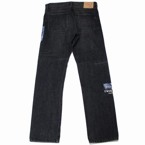 UNDERCOVER アンダーカバー 24AW TWIN PEAKS ツインピークス 加工デニムパンツ TPJQパッチ 3 ブラック