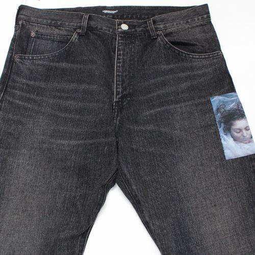 UNDERCOVER アンダーカバー 24AW TWIN PEAKS ツインピークス 加工デニムパンツ TPJQパッチ 3 ブラック