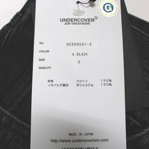 UNDERCOVER アンダーカバー 24AW TWIN PEAKS ツインピークス 加工デニムパンツ TPJQパッチ 3 ブラック