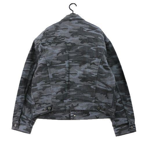 BALENCIAGA バレンシアガ 迷彩柄 デニムジャケット 46 グレー系 
