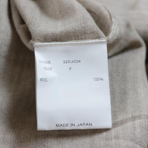 URU ウル 22SS 21GAUGE CREW NECK KNIT CARDIGAN クルーネック ニット 