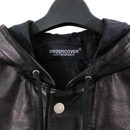 UNDERCOVER アンダーカバー 25SS カウレザー フード レザーブルゾン