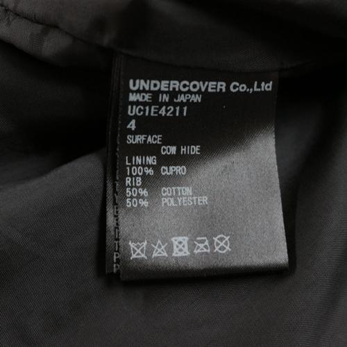 UNDERCOVER アンダーカバー 25SS カウレザー フード レザーブルゾン