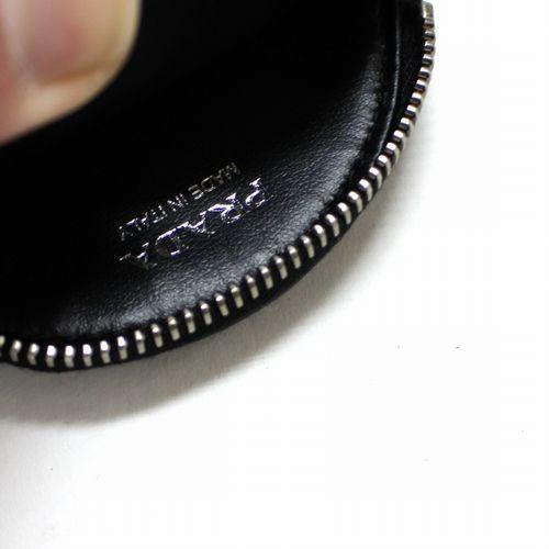 PRADA プラダ トライアングルロゴ レザー コインケース ブラック