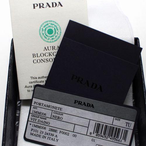 PRADA プラダ トライアングルロゴ レザー コインケース ブラック