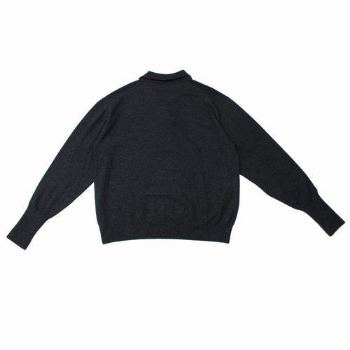 COMOLI コモリ 24AW カシミヤスキッパーニット チャコール : unstitch