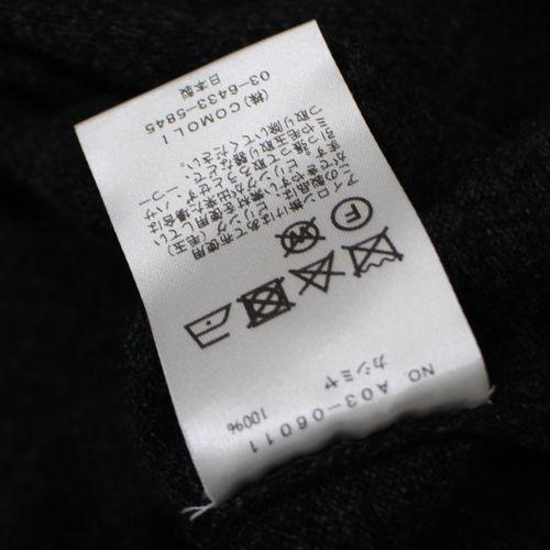 COMOLI コモリ 24AW カシミヤスキッパーニット チャコール : unstitch