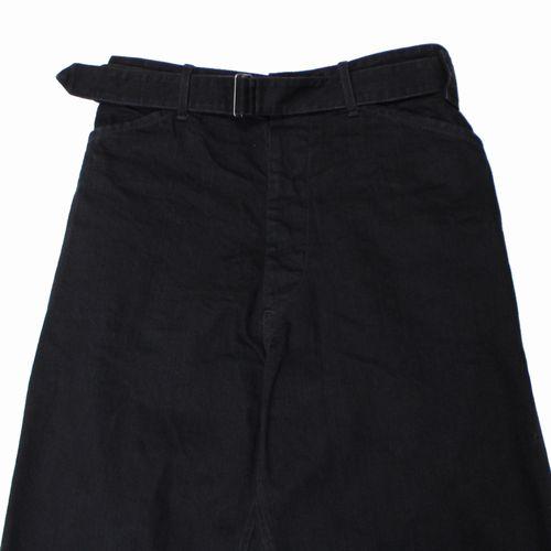 COMOLI コモリ 25AW ブラックデニム ベルテッドパンツ 2 ブラック