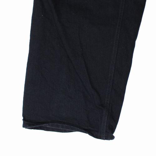 COMOLI コモリ 25AW ブラックデニム ベルテッドパンツ 2 ブラック