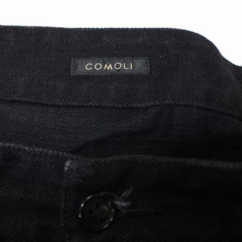 COMOLI コモリ 25AW ブラックデニム ベルテッドパンツ 2 ブラック