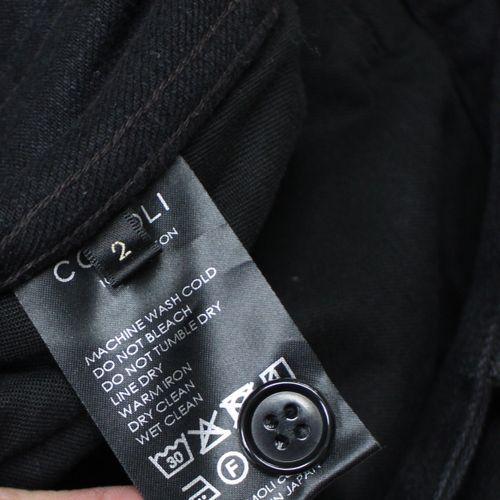 COMOLI コモリ 25AW ブラックデニム ベルテッドパンツ 2 ブラック